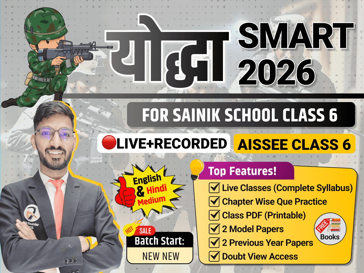 Yodha SMART Live Batch 2026 | Sainik School Class 6